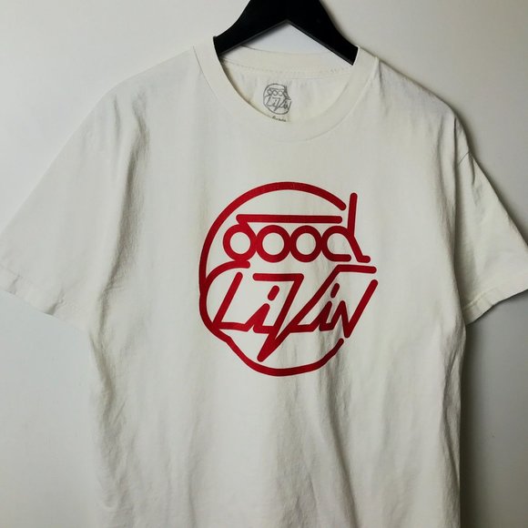 Good Livin T Shirt Classic Modern Graphic Tee Short Sleeve 100% Cotton Solid L - Picture 8 of 8